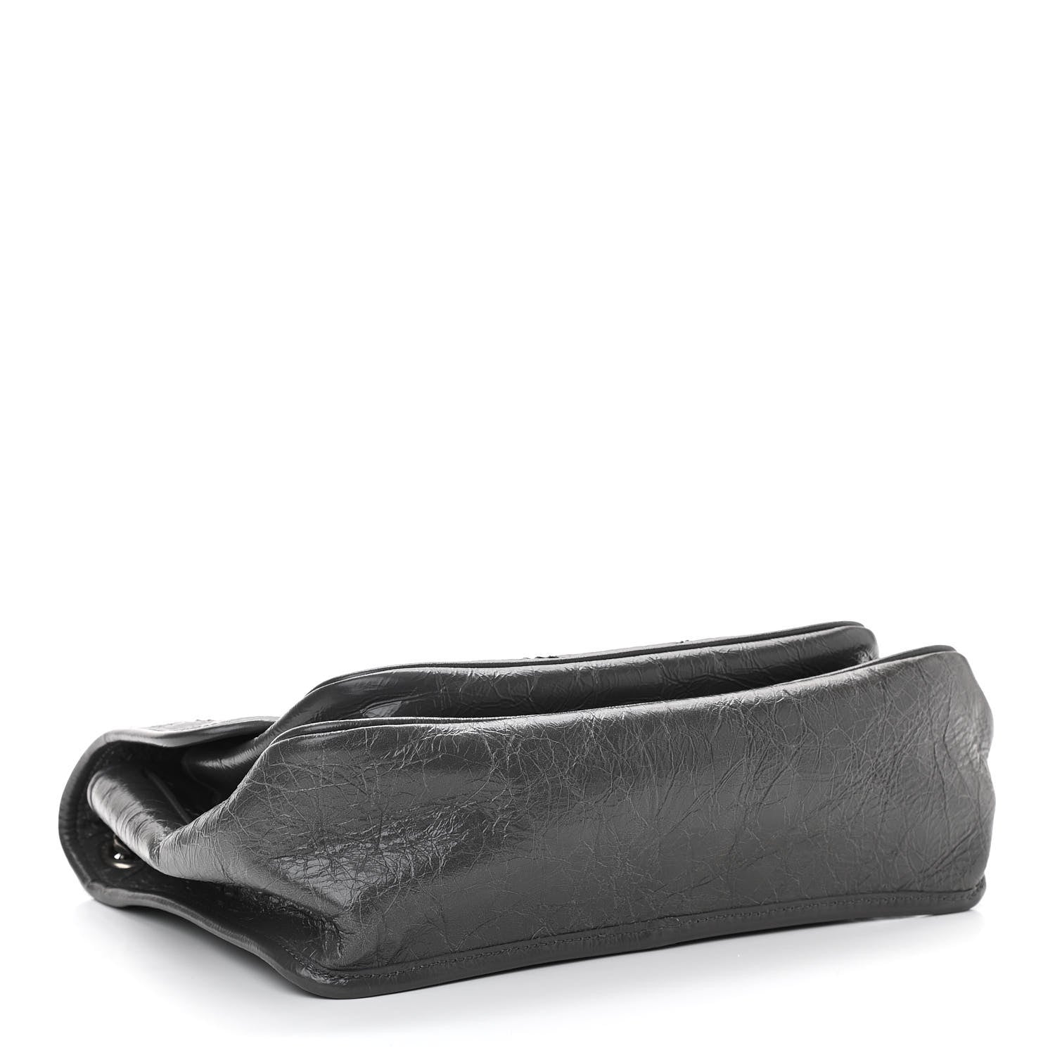 Saint Laurent Crinkled Calfskin Matelasse Monogram Medium Niki Chain Satchel Storm 4 of 11