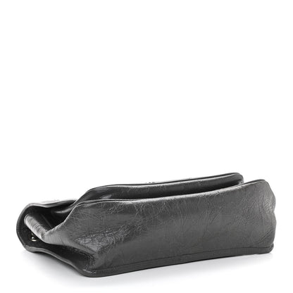 Saint Laurent Crinkled Calfskin Matelasse Monogram Medium Niki Chain Satchel Storm 4 of 11
