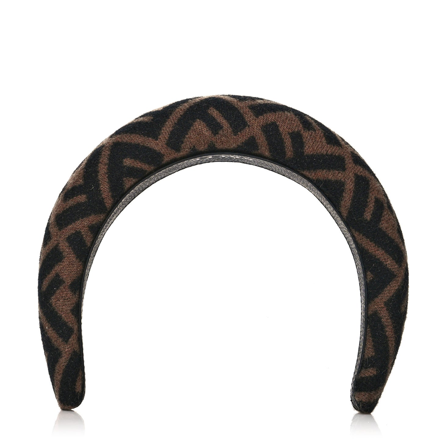 Wool Cashmere FF Logo Headband Tobacco