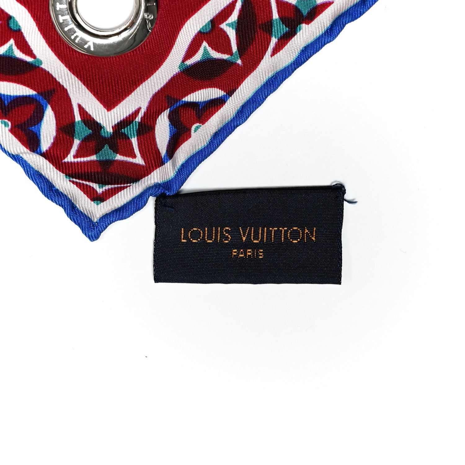 Louis Vuitton Sunset Monogram Bandana Red Blue 3 of 3