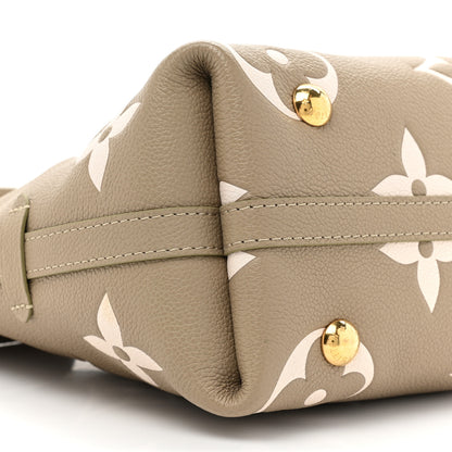 Louis Vuitton Empreinte Monogram Giant CarryAll PM Khaki Creme 10 of 12