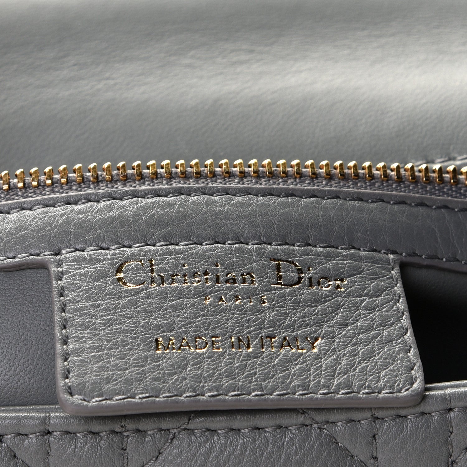 Christian Dior Lambskin Cannage Medium Caro Bag Grey 5 of 11
