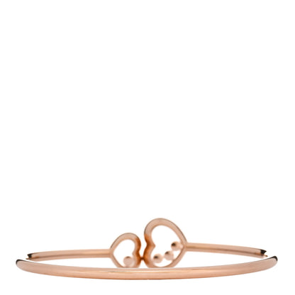 Chopard 18K Rose Gold Diamond Happy Sport Bangle Bracelet 2 of 4