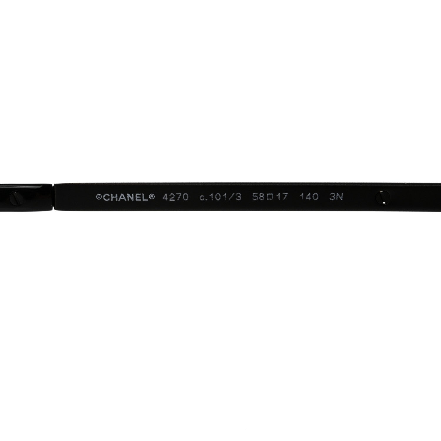 Chanel Square Frame Sequin Sunglasses 4270 Black 6 of 8