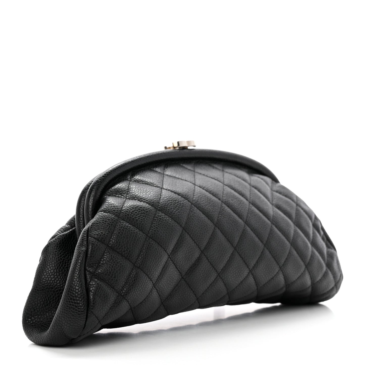 Caviar Quilted Timeless Clutch Black