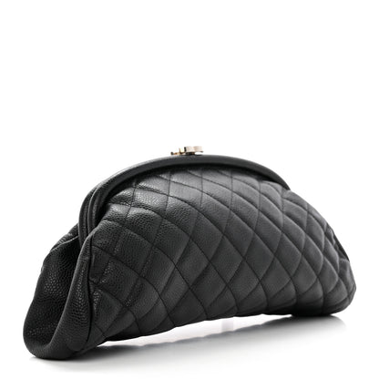 Chanel Caviar Quilted Timeless Clutch Black 3 of 7