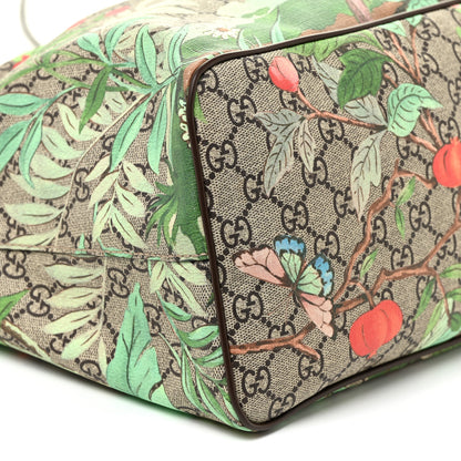 Gucci Soft GG Supreme Monogram Tian Medium Crossbody Tote Beige Multicolor New Acero 5 of 12