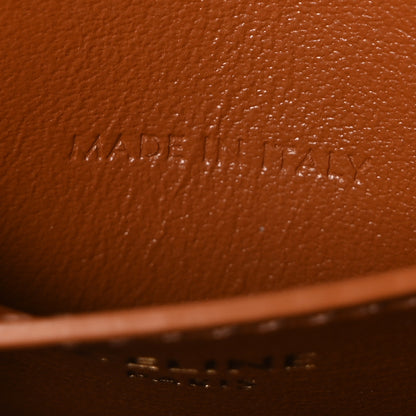 Celine Smooth Calfskin Tabou Clutch On Strap Tan 13 of 19