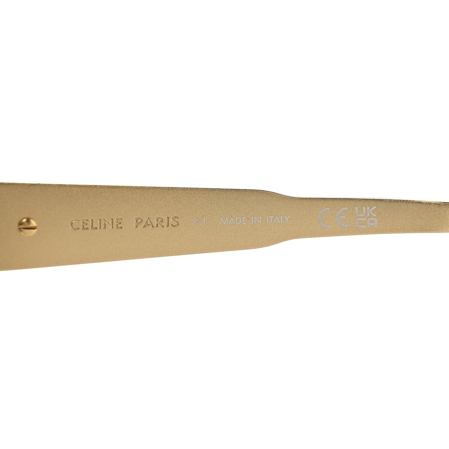 Celine Metal Triomphe 01 Sunglasses CL40235U Gold Green 5 of 7