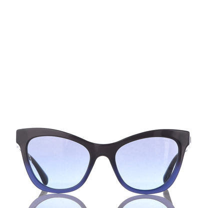 Chanel Acetate CC Cat Eye Summer Sunglasses 5350 Black 2 of 7
