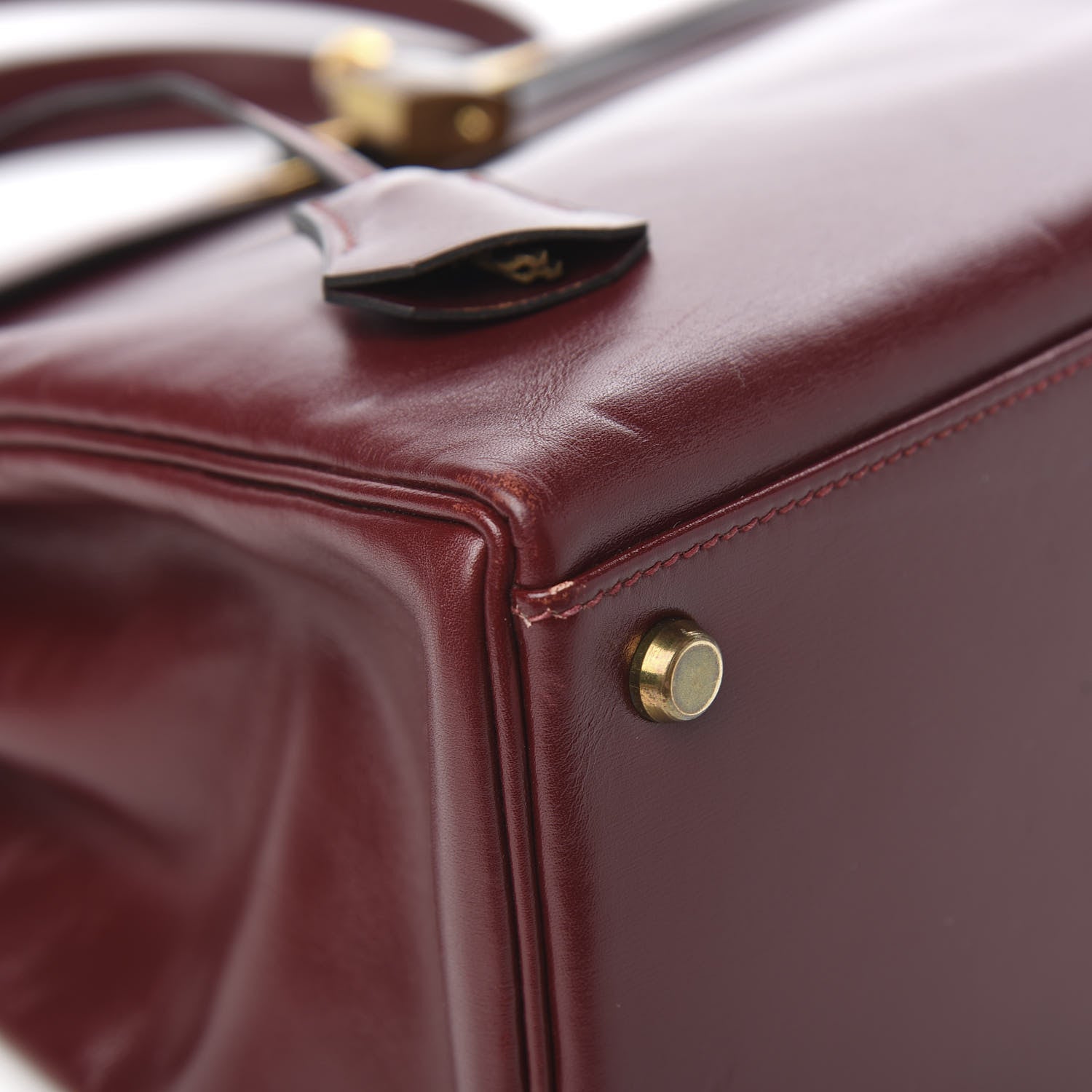 Hermes Box Kelly Retourne 32 Rouge H 9 of 14