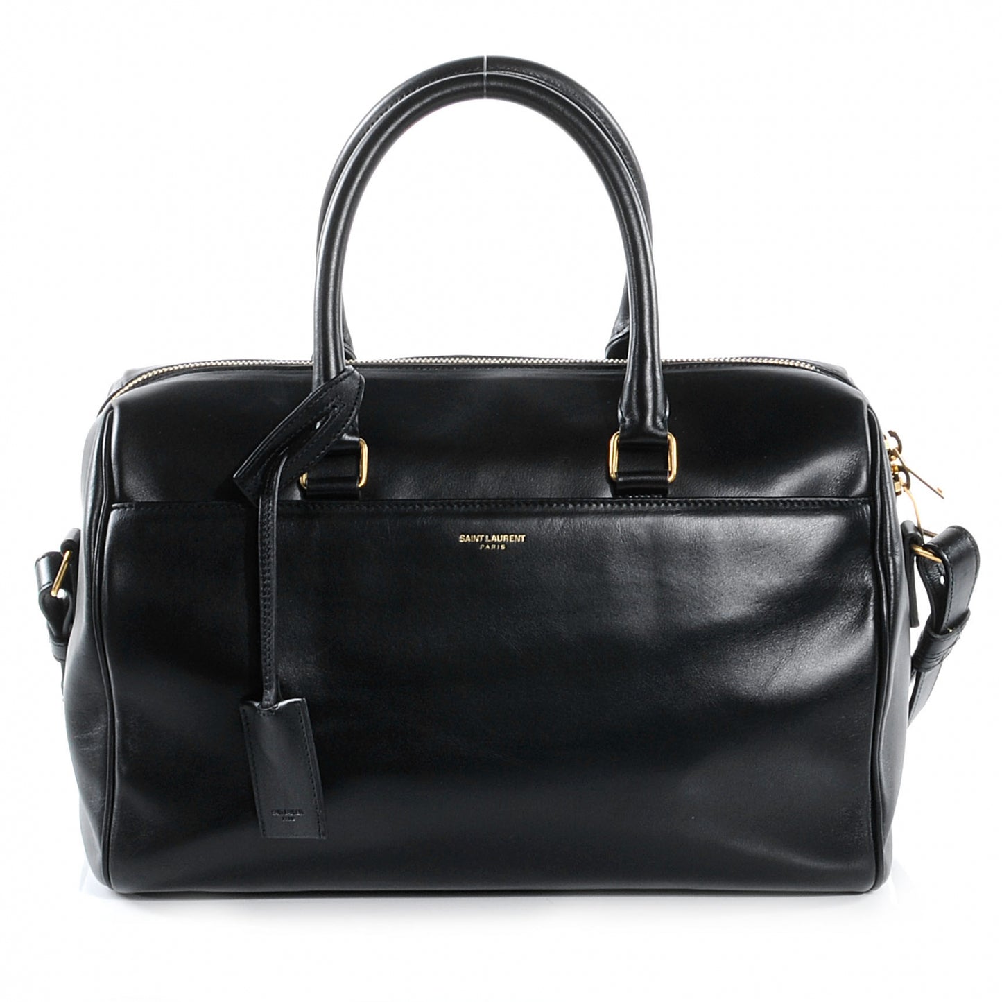 Leather Classic Duffle 6 Bag Black