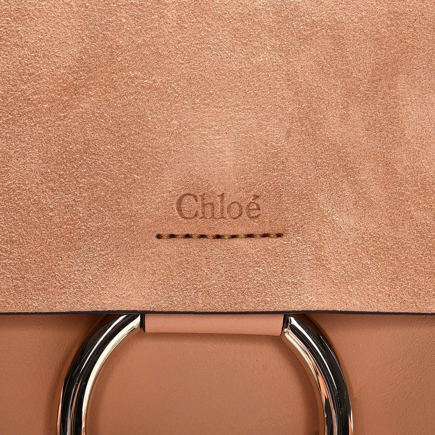 Chloe Suede Calfskin Small Faye Shoulder Bag Blushy Pink 8 of 9