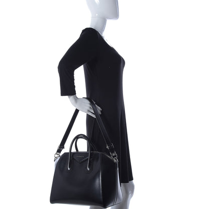 Givenchy Shiny Lord Calfskin Medium Antigona Black 2 of 16