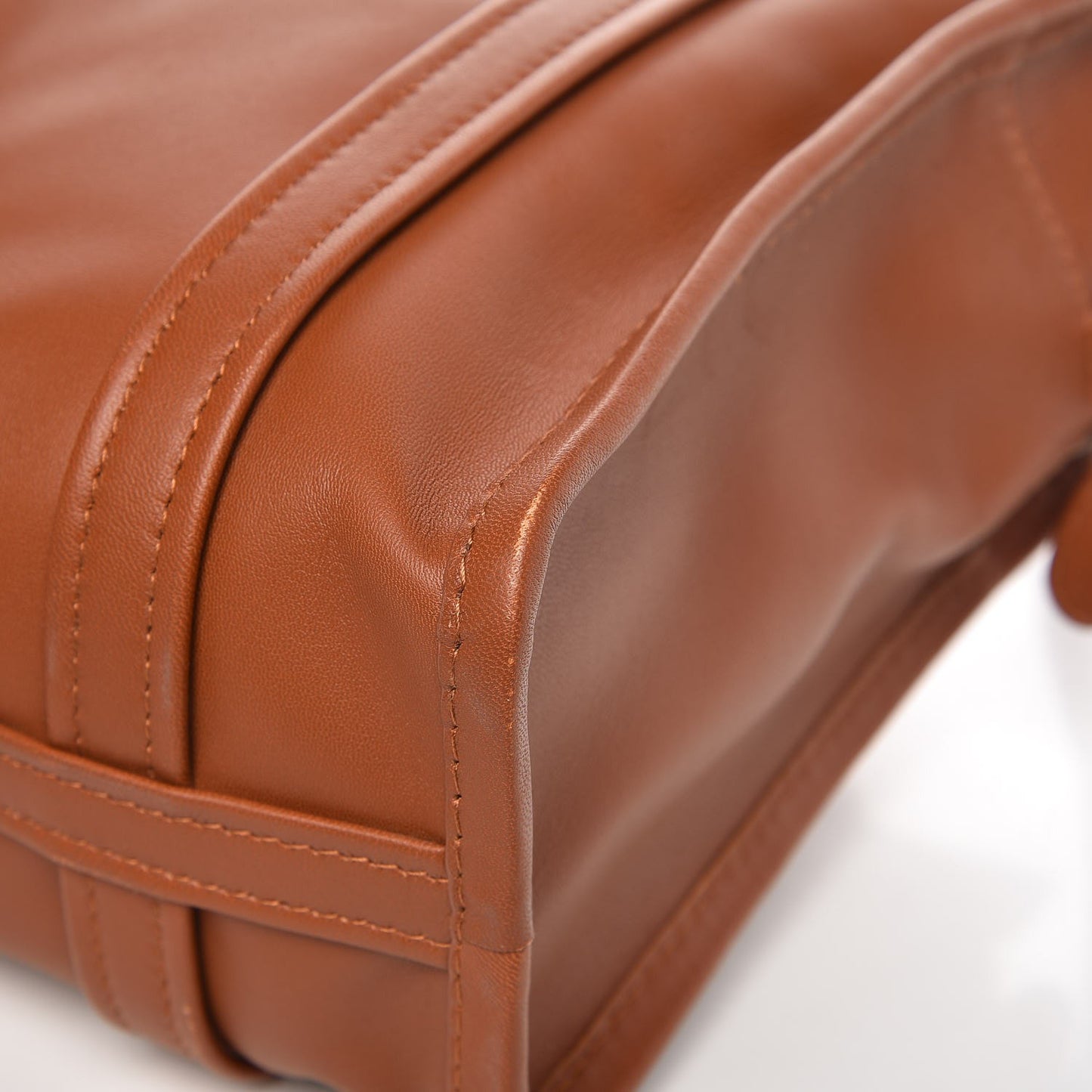 Agneau XS Bazar Shopper Tote Marron Fauve