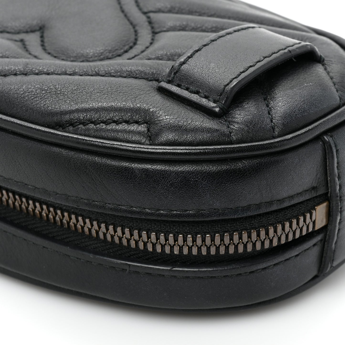 Calfskin Matelasse GG Marmont Belt Bag 75/30 Black