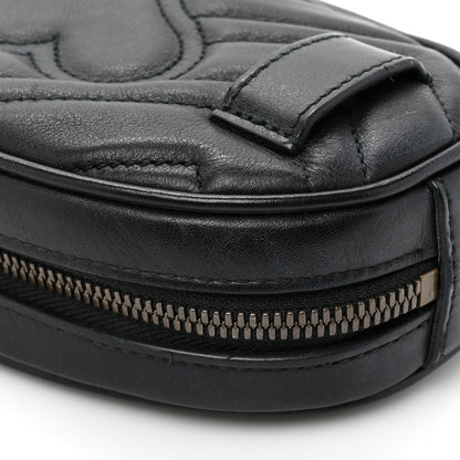Gucci Calfskin Matelasse GG Marmont Belt Bag 75/30 Black 10 of 10