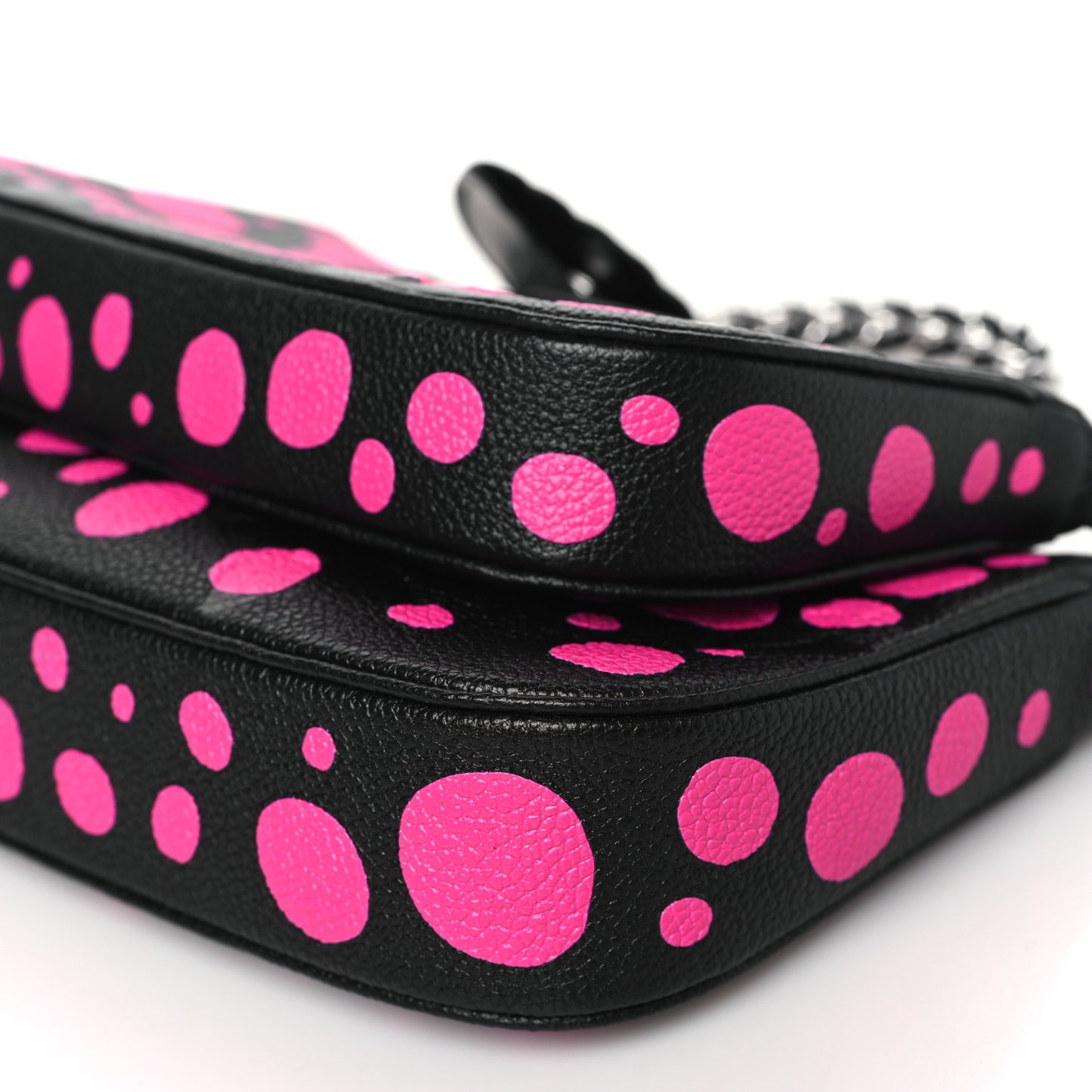LV X YK Empreinte Multi Pochette Accessories Black Fuchsia