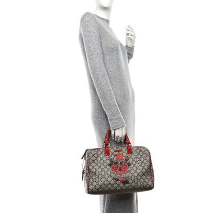 Gucci GG Plus Monogram Tattoo Heart Medium Joy Boston Red 2 of 11