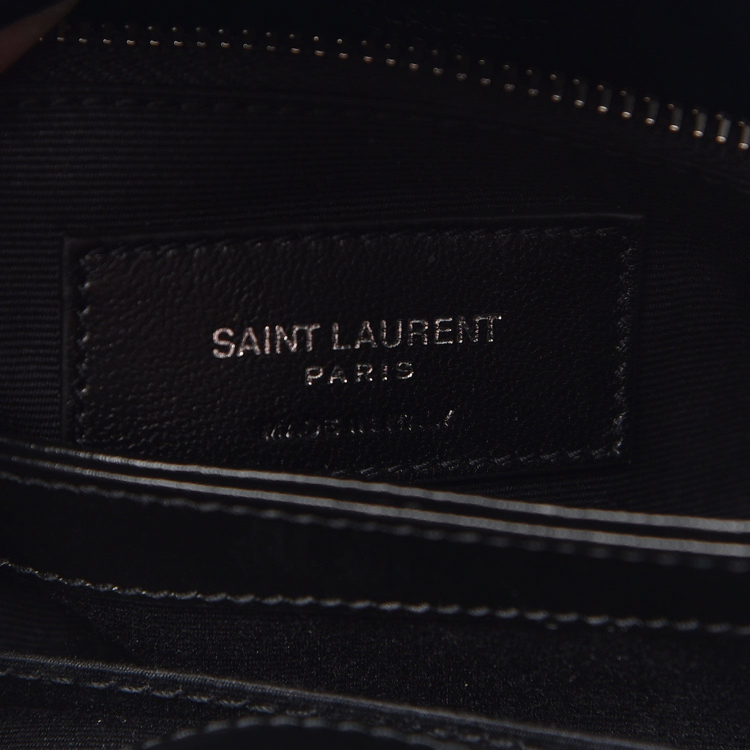 Saint Laurent Calfskin Y Quilted Monogram Toy Loulou Crossbody Bag Black 8 of 11