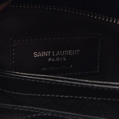 Saint Laurent Calfskin Y Quilted Monogram Toy Loulou Crossbody Bag Black 8 of 11