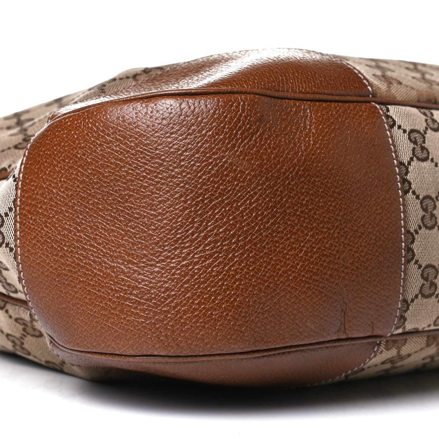 Gucci Monogram Textured Calfskin Large Bree Hobo Beige Ebony Nocciola 5 of 14