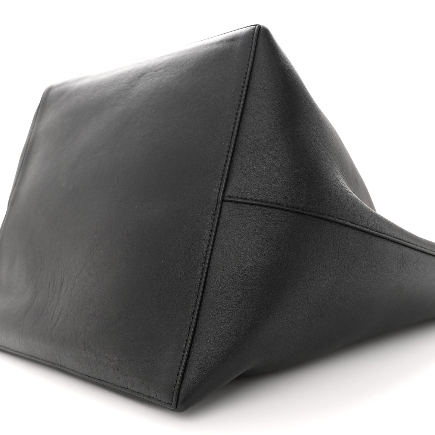Polished Saddle Calfskin Park Tote Three Black