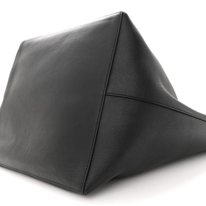 The Row Polished Saddle Calfskin Park Tote Three Black 9 of 11