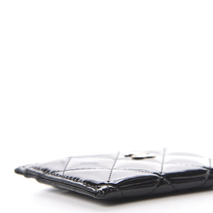 Chanel Patent Calfskin Quilted Card Holder Black 5 of 7