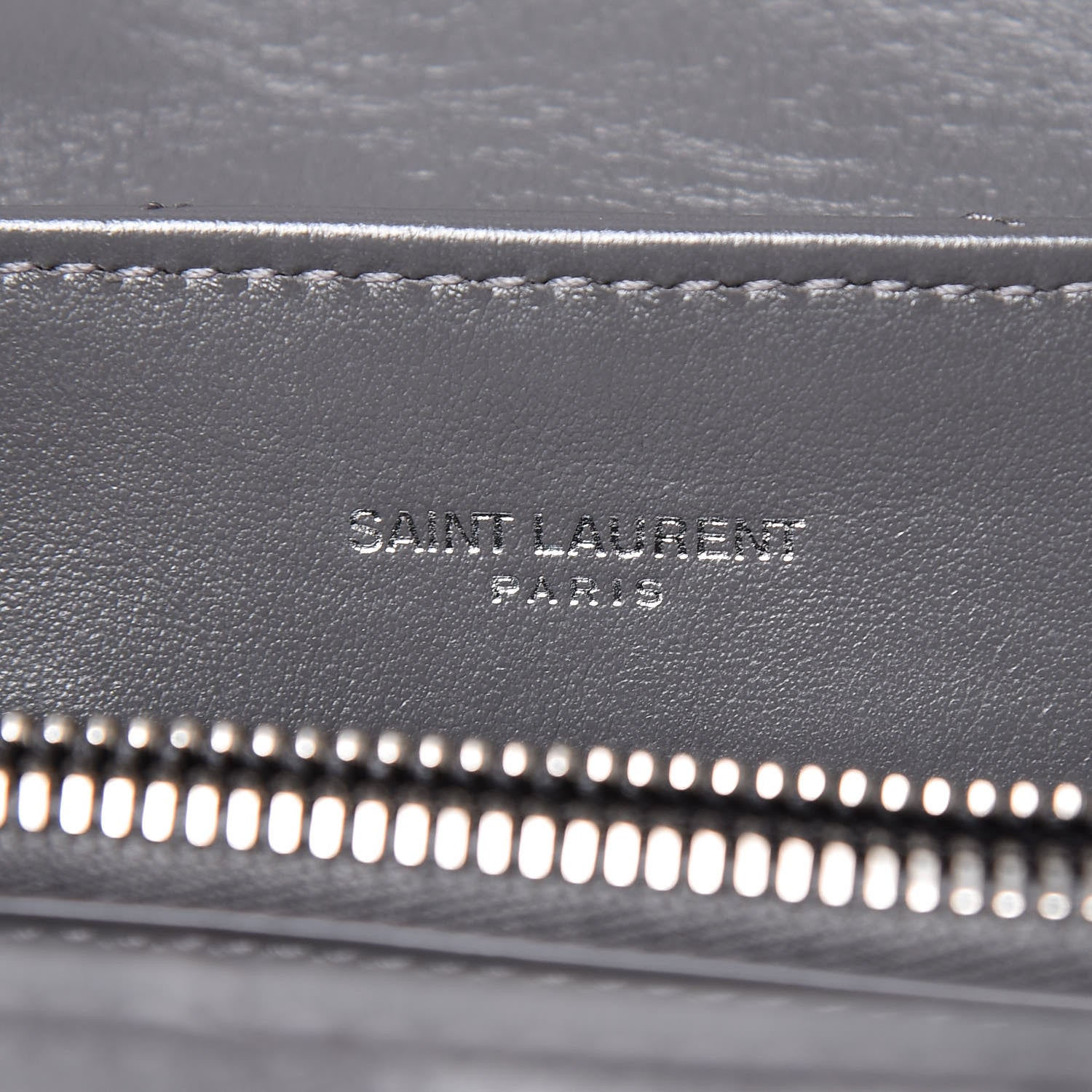 Saint Laurent Calfskin Y Quilted Monogram Small Loulou Chain Satchel Asphalt 6 of 10