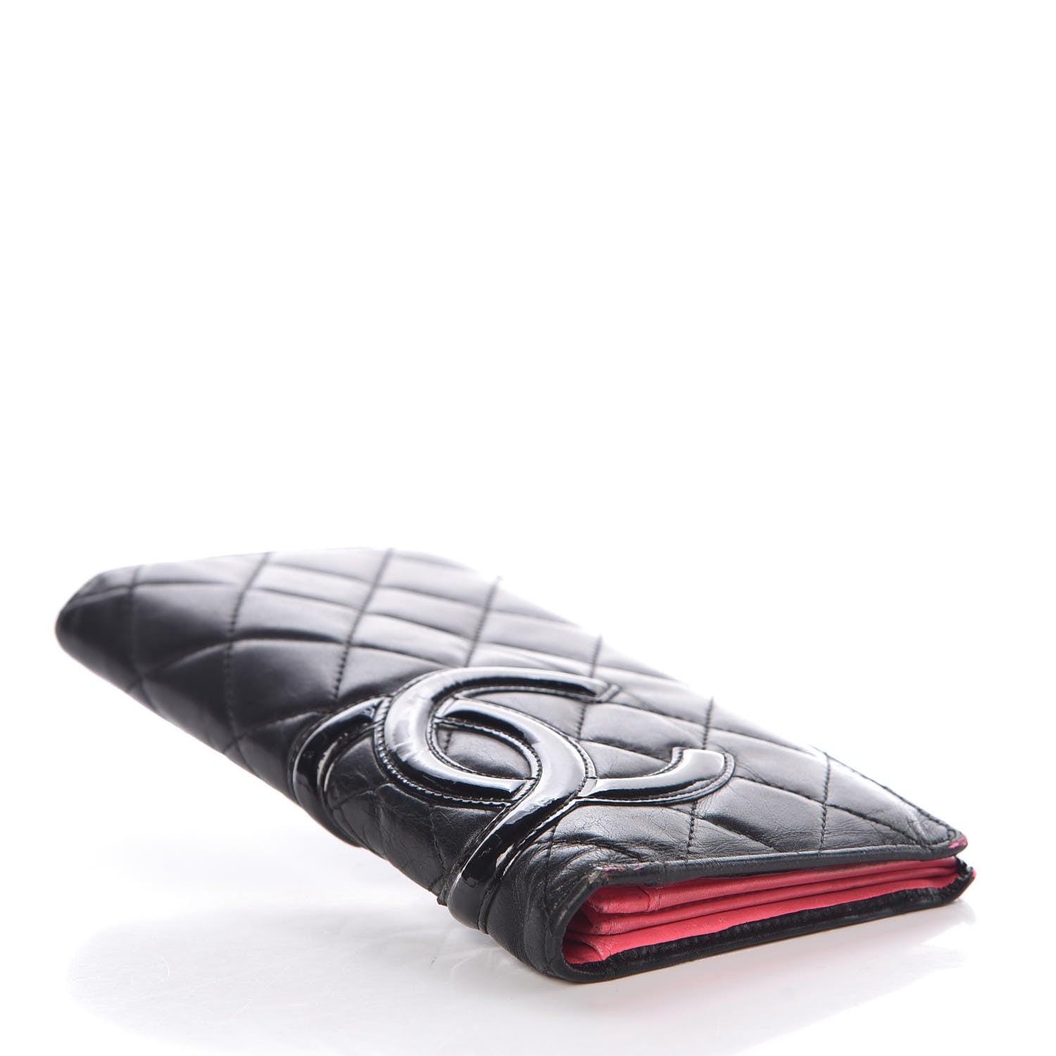 Chanel Calfskin Quilted Cambon Yen Wallet Black 4 of 14