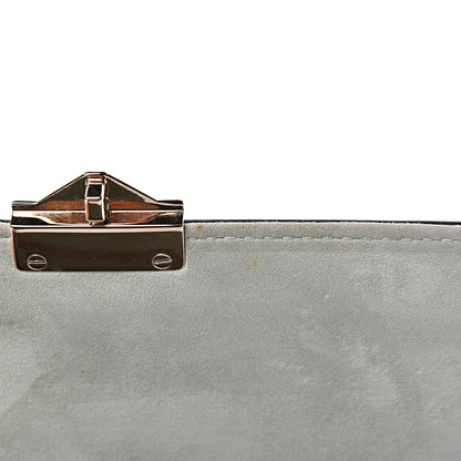 Valentino Garavani Vitello Embroidered Medium Glam Lock Rockstud Flap Beige 11 of 12