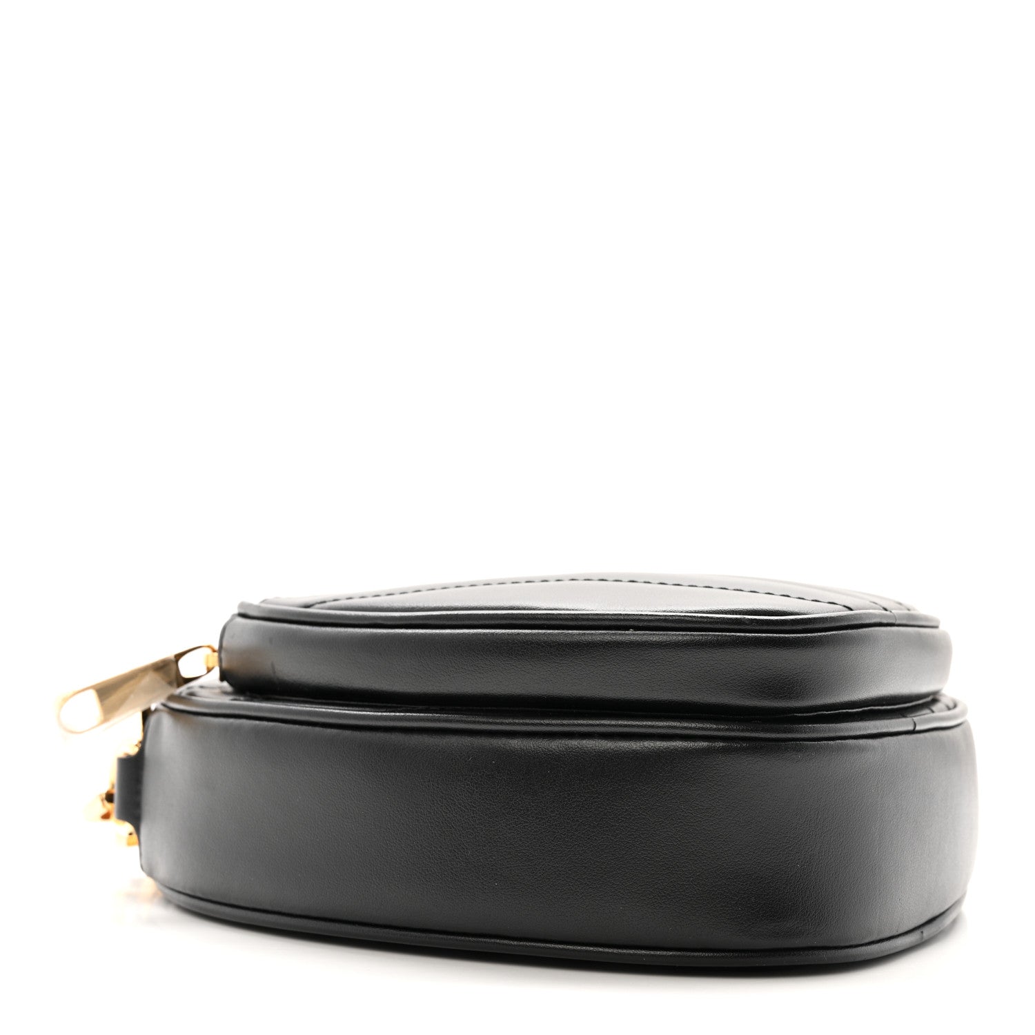 Gucci Calfskin Matelasse Diagonal Mini Interlocking G Heart Shoulder Bag Black 4 of 13