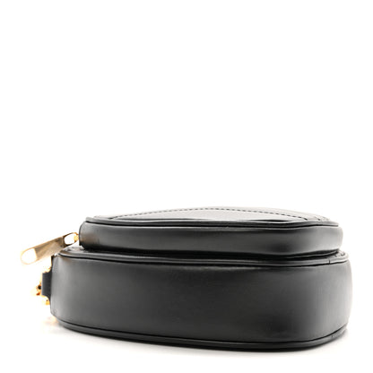 Gucci Calfskin Matelasse Diagonal Mini Interlocking G Heart Shoulder Bag Black 4 of 13