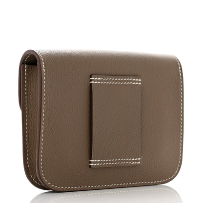 Hermes Evercolor Constance Slim Wallet Etoupe 4 of 10