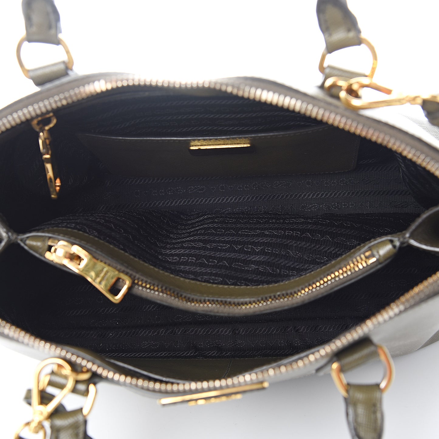 Saffiano Lux Medium Promenade Tote Militare