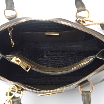 Prada Saffiano Lux Medium Promenade Tote Militare 4 of 10