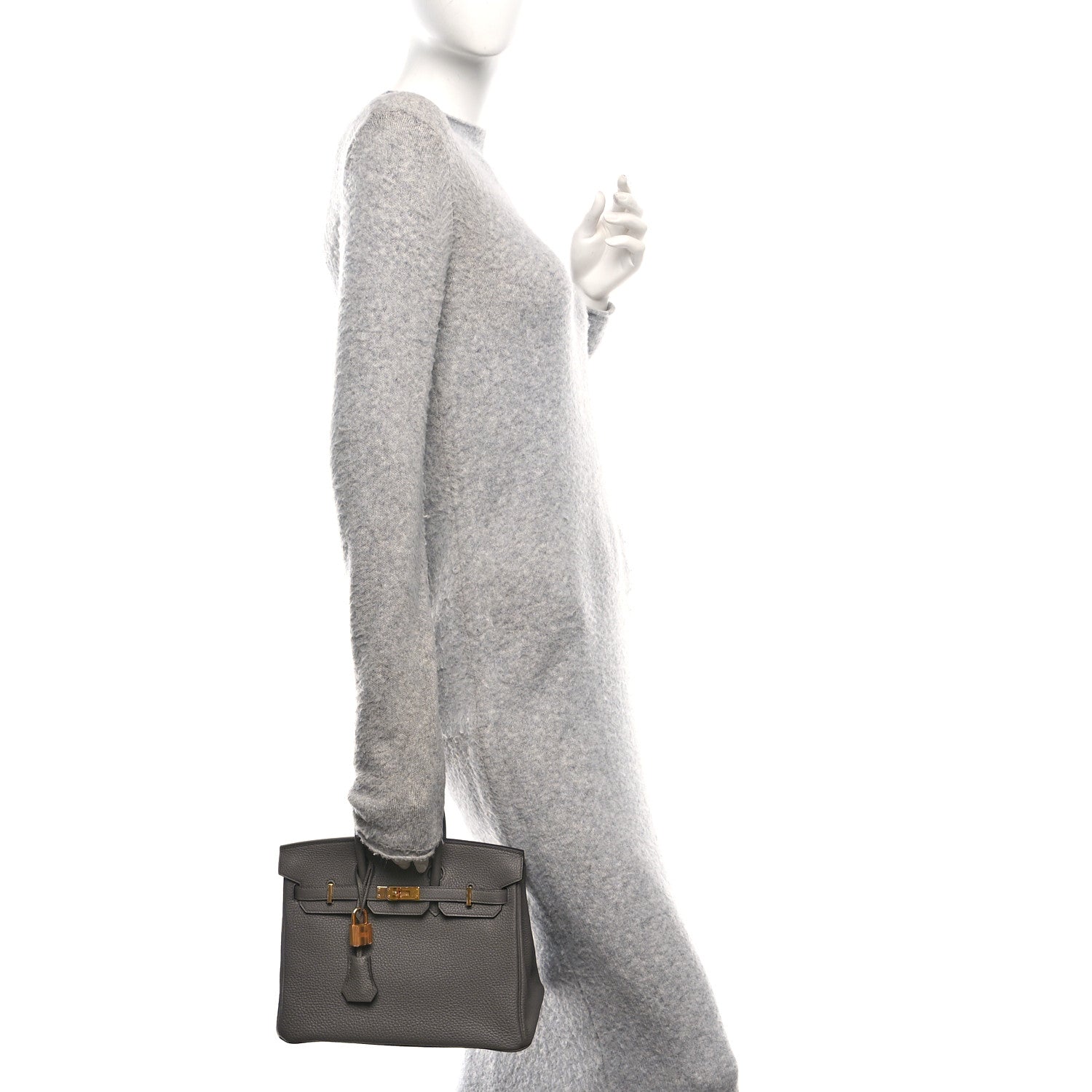 Hermes Togo Birkin 25 Etain 2 of 12