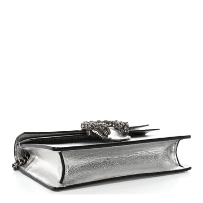 Gucci Metallic Calfskin Super Mini Dionysus Shoulder Bag Silver 4 of 15