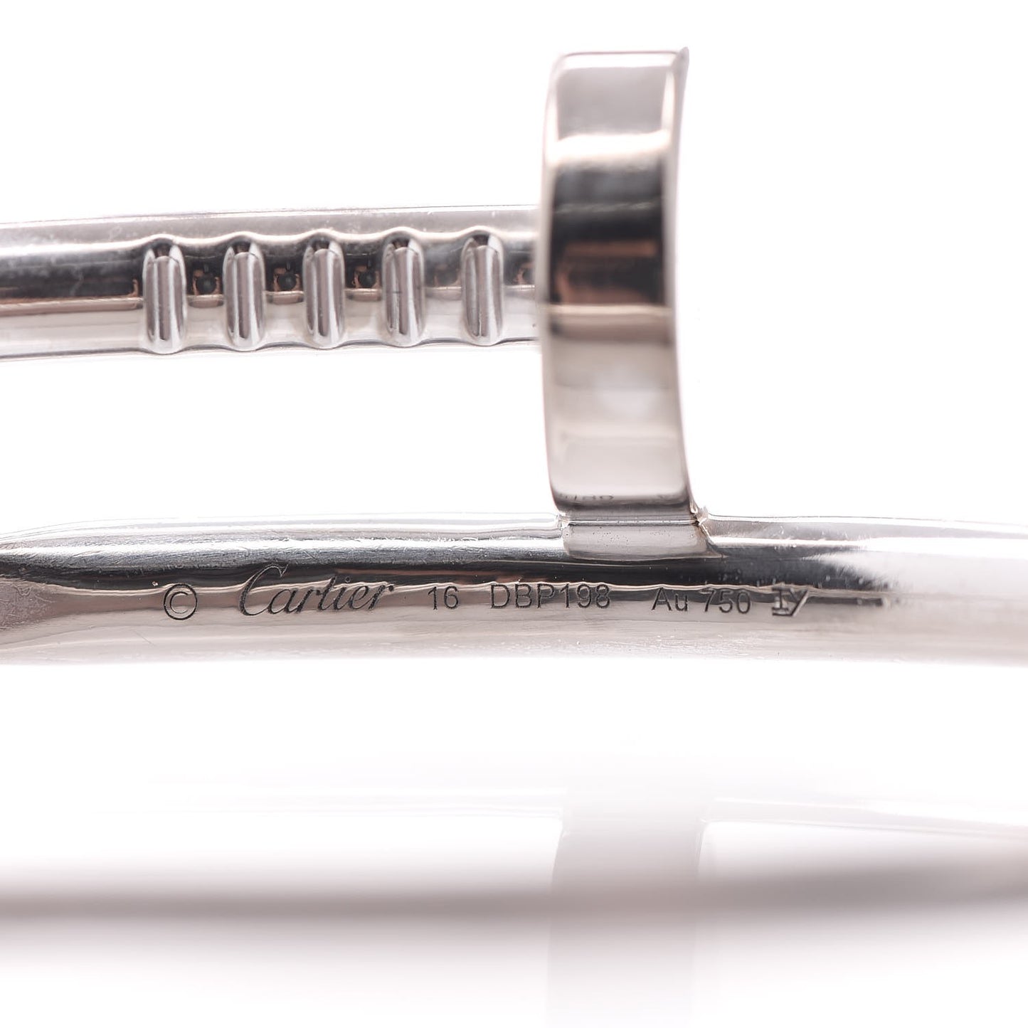 18K White Gold Juste Un Clou Bracelet 16