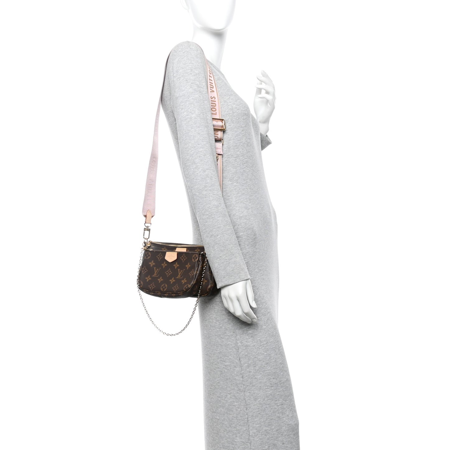 Monogram Multi Pochette Accessories Rose Clair