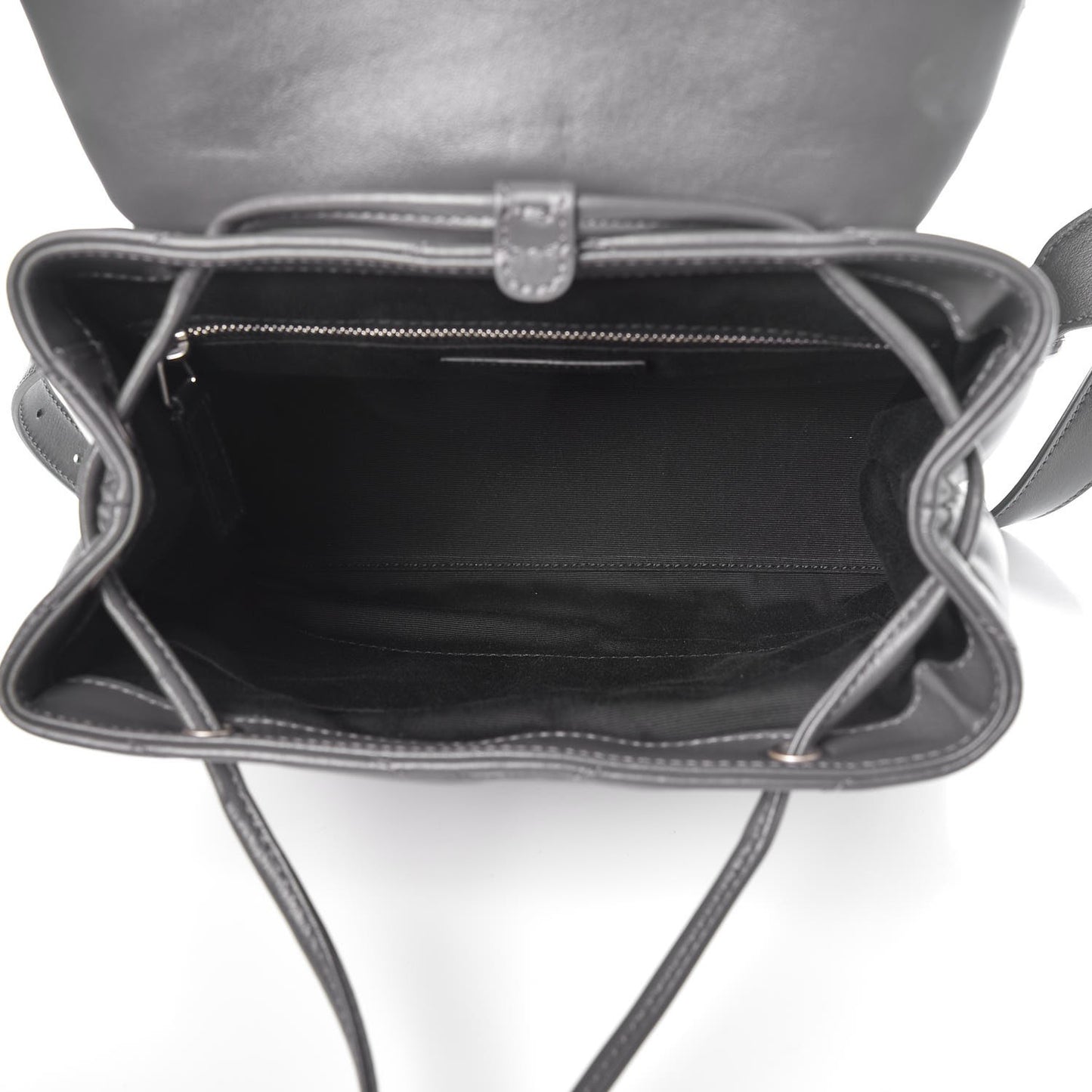 Calfskin Y Quilted Monogram Small Loulou Backpack Asphalt