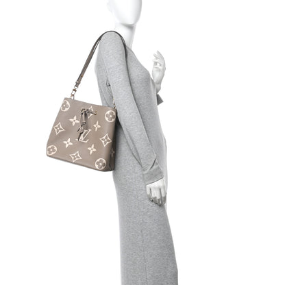 Louis Vuitton Empreinte Monogram Giant Neonoe MM Tourterelle Creme 2 of 11
