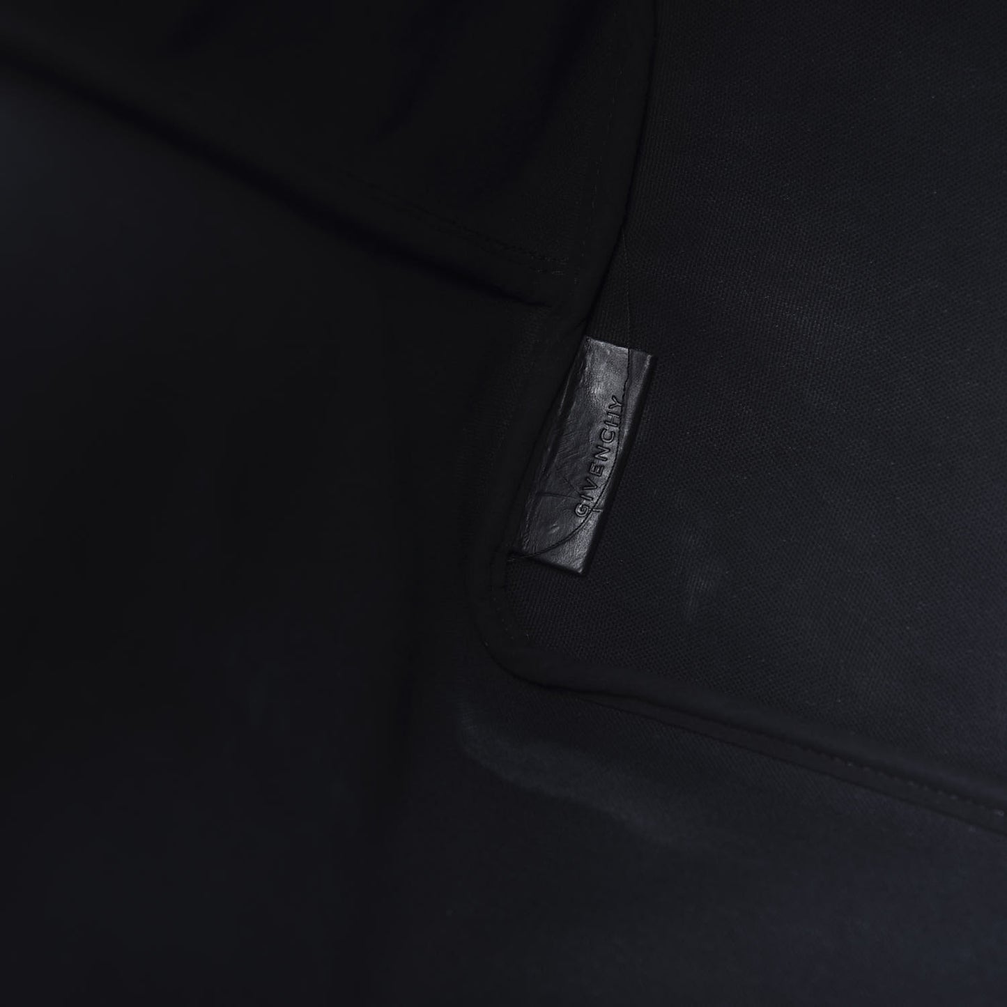 Textured Coated Canvas Favelas Large Antigona Tote Black