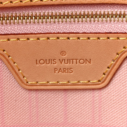 Louis Vuitton Damier Azur Neo Neverfull MM Rose Ballerine 6 of 9