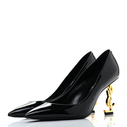 Saint Laurent Patent Opyum 85 Pumps 38.5 Black 3 of 8