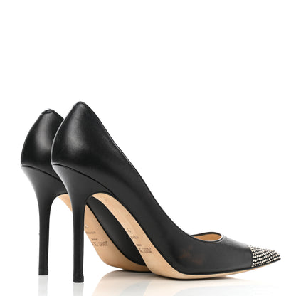 Jimmy Choo Calfskin Studded Love 85 Pumps 37 Black 4 of 9