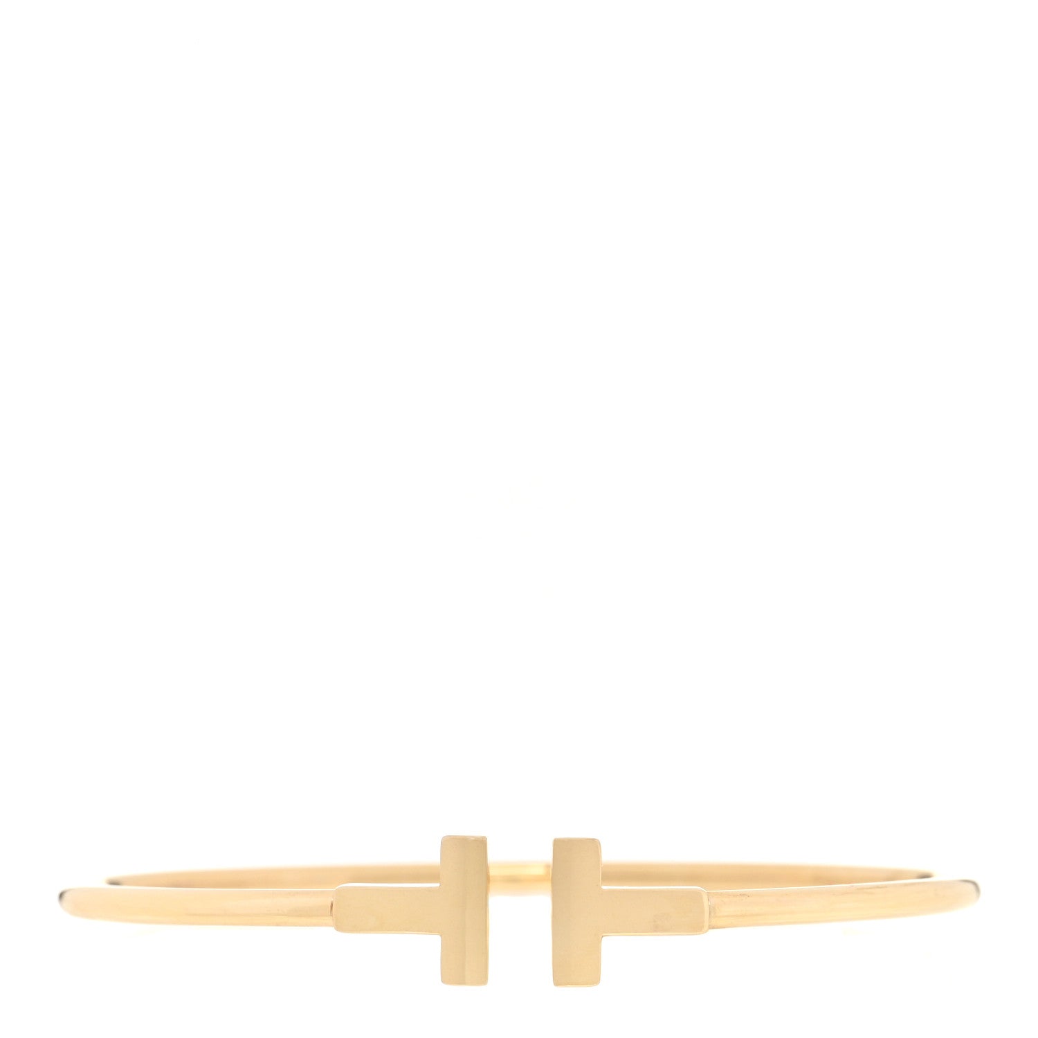 Tiffany 18K Yellow Gold T Wire Bracelet 1 of 4