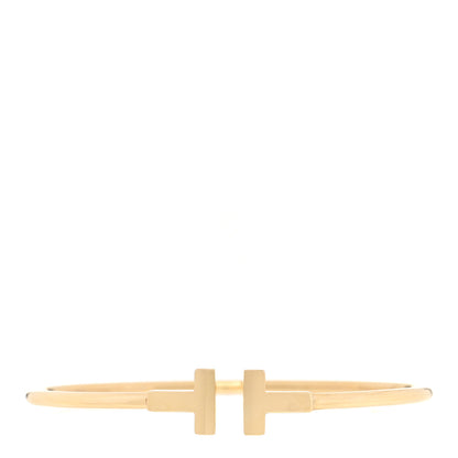Tiffany 18K Yellow Gold T Wire Bracelet 1 of 4