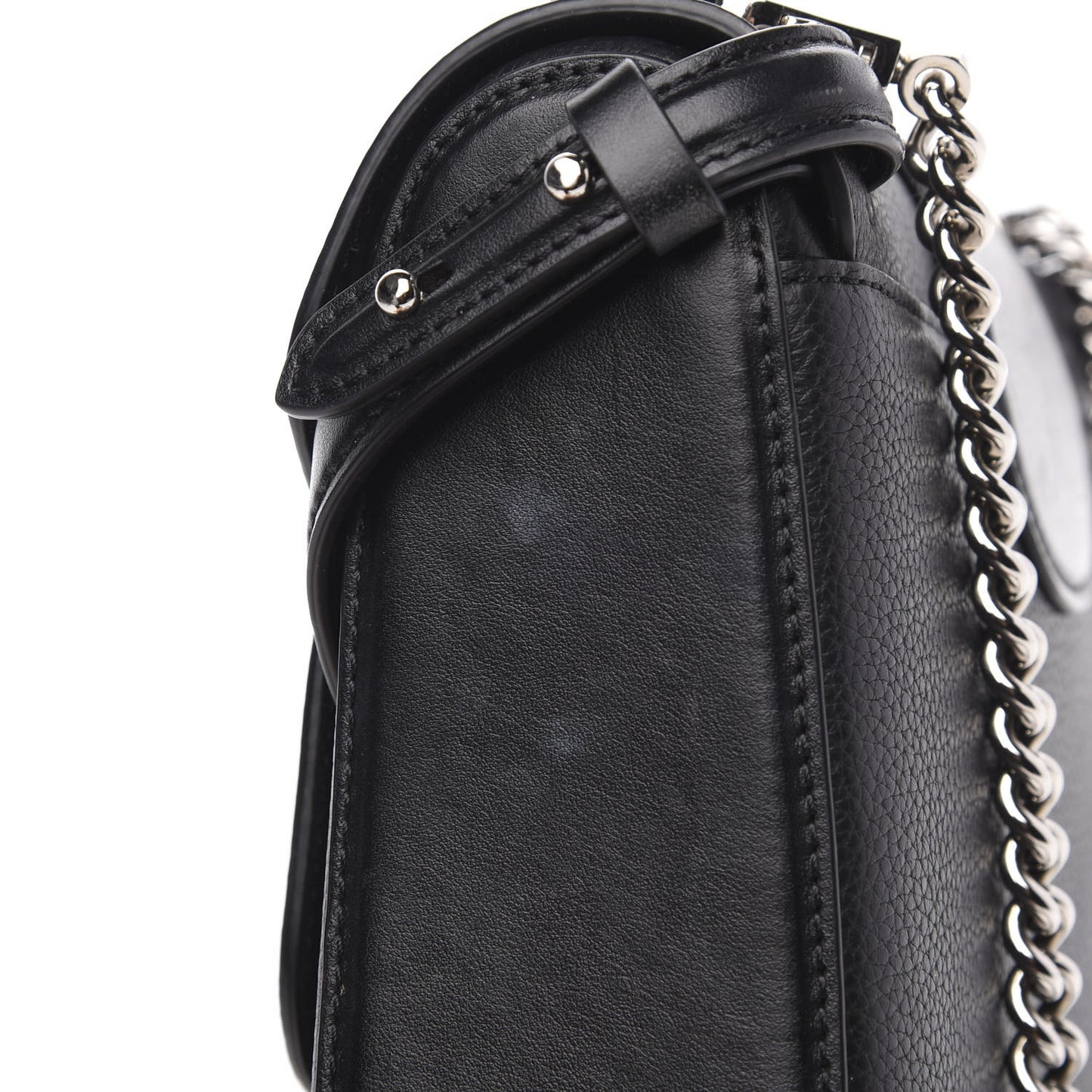 Pebbled Calfskin Small Rubylou Shoulder Bag Black